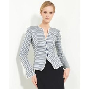 Armani Collezioni Metallic Stripe Jacket